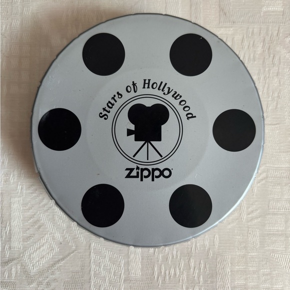 Vintage Stars of Hollywood Marilyn Monroe zippo in original metal film reel case - Picture 2 of 6